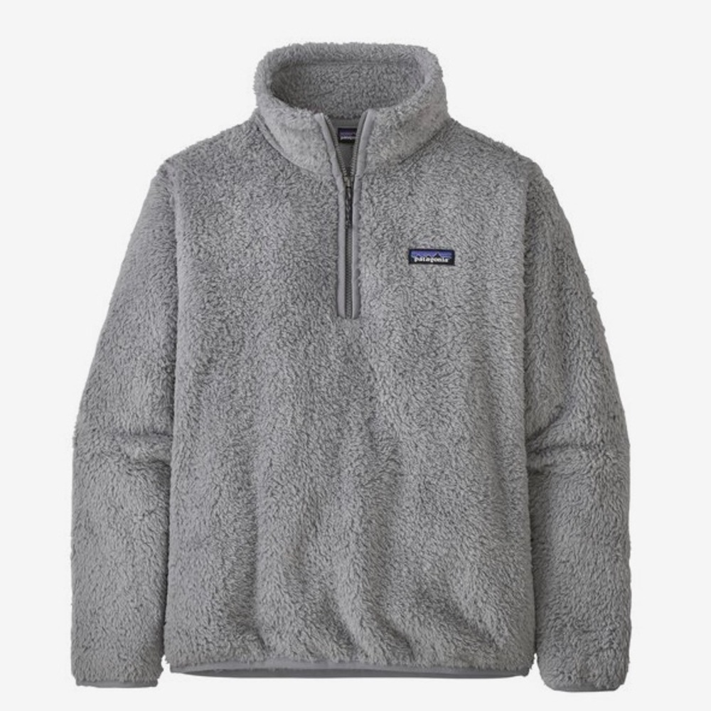 Patagonia Los Gatos Fleece 1/4-Zip Grey Fuzzy Sweater